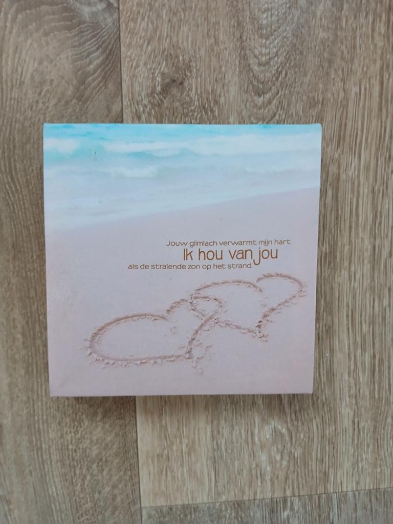 Schilderij met strand afbeelding, Ophalen of Verzenden, Zo goed als nieuw