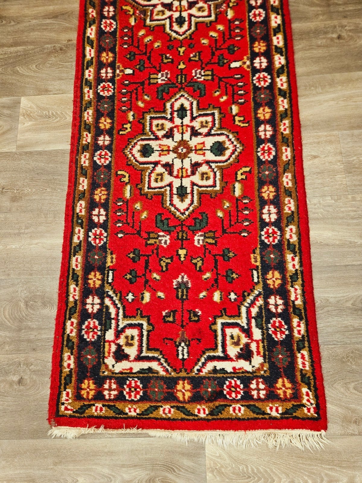 Perzisch Handgeknoopte Loper. Prachtige kleuren en patronen!, Perzisch, 200 cm of meer, Zo goed als nieuw, Rechthoekig