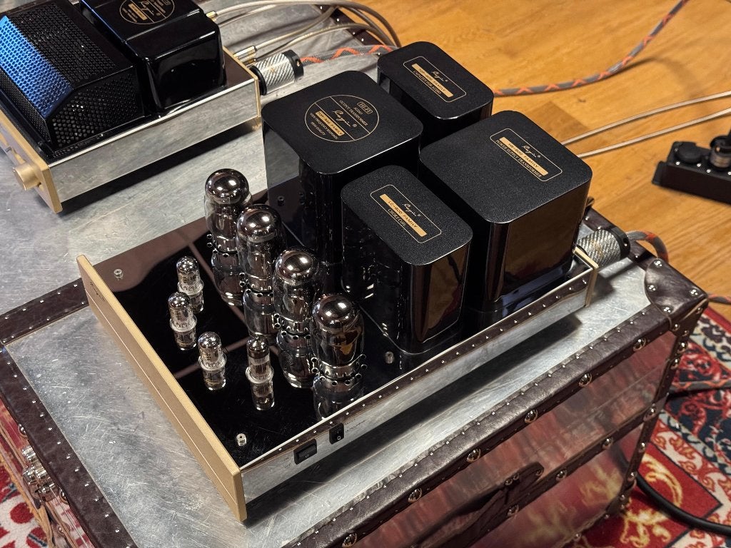 Cayin / Spark SC-6L + 2x 810MK, Gebruikt, 120 watt of meer, Stereo, Ophalen
