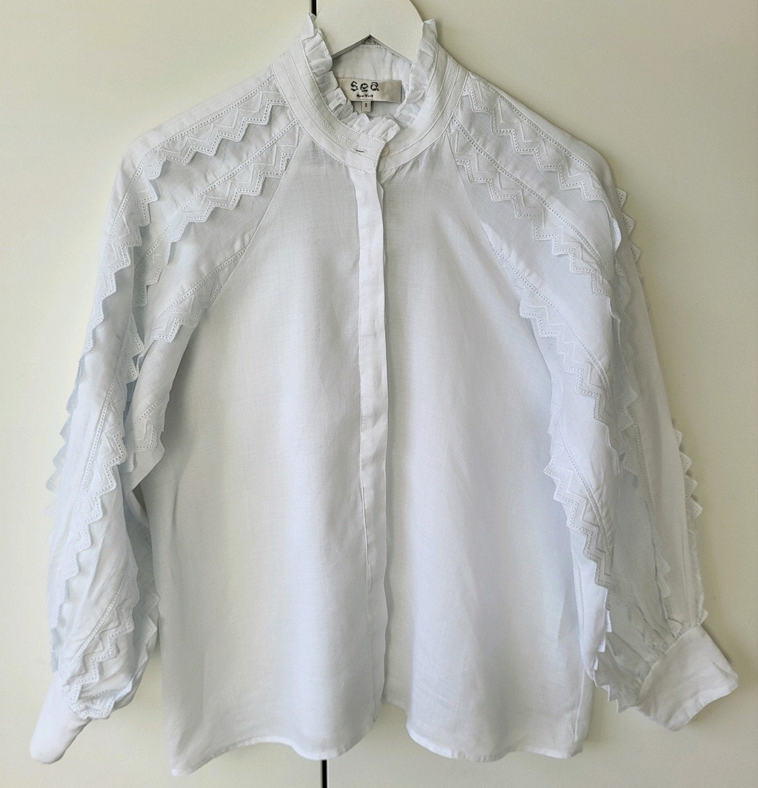 Sea New York blouse in maat 36 of smalle 38, Verzenden, Wit, Zo goed als nieuw, Rixo Pinko