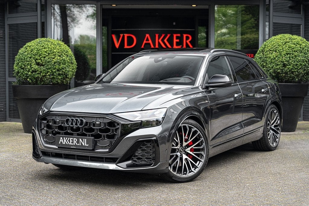 Audi Q8 60 TFSIe Quattro 4WSturing | Head-up | Massage | 23, Auto's, Audi, Bedrijf, Te koop, Q8, 360° camera, Achteruitrijcamera