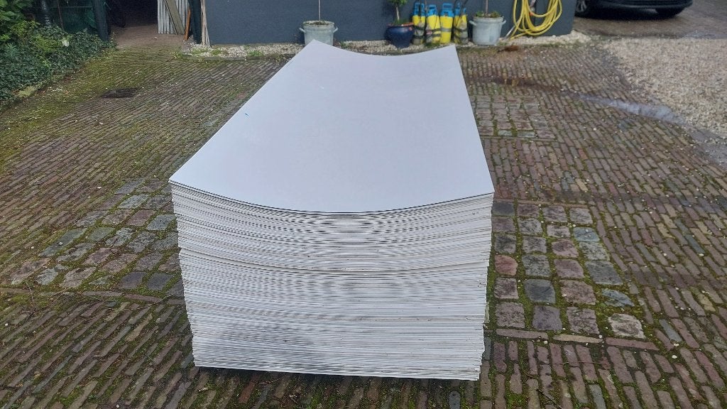kunststof platen 3 mm dik, Ophalen of Verzenden, Zo goed als nieuw