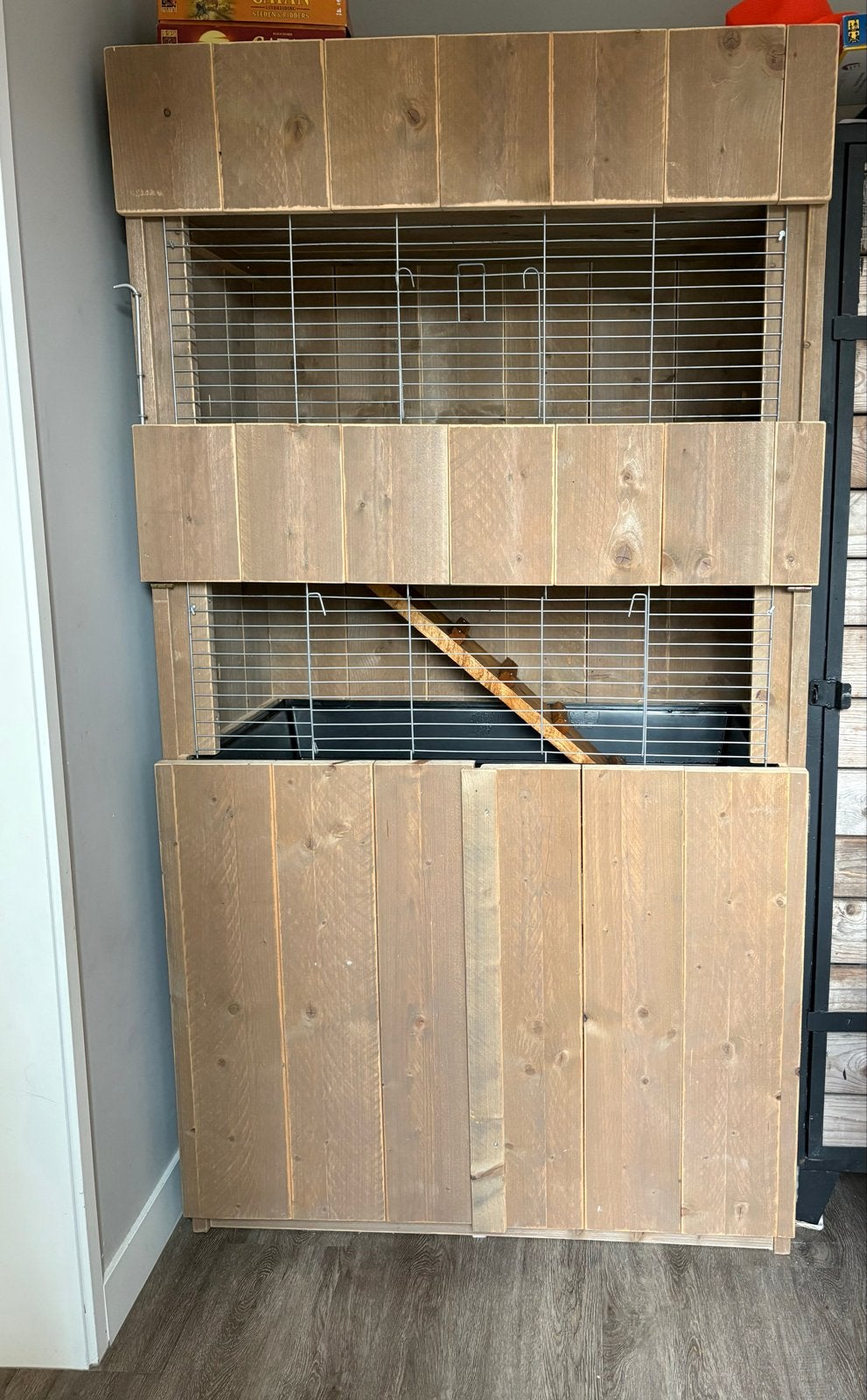 Handgemaakte knaagdieren kooi - knaagdieren flat, Dieren en Toebehoren, Ophalen, Cavia, Zo goed als nieuw, 90 cm of meer