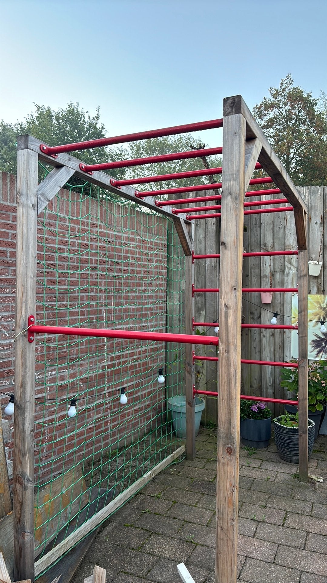 Totaalprijs voor 2x voetbalgoal/ voetbaldoel/ klimrek, Ophalen, Zo goed als nieuw