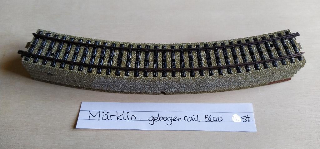Marklin gebogen rails 5200, Gebruikt, Gelijkstroom, Rails, Ophalen of Verzenden
