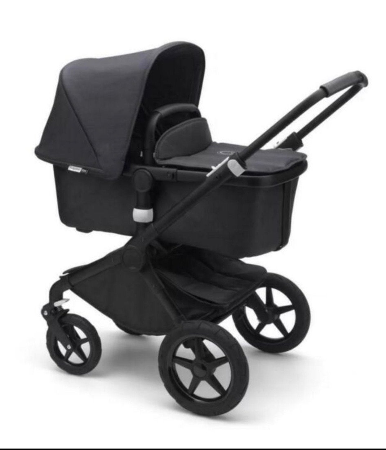 Bugaboo Fox  kinderwagen - Zwart, Gebruikt, Bugaboo, Ophalen of Verzenden, Combiwagen