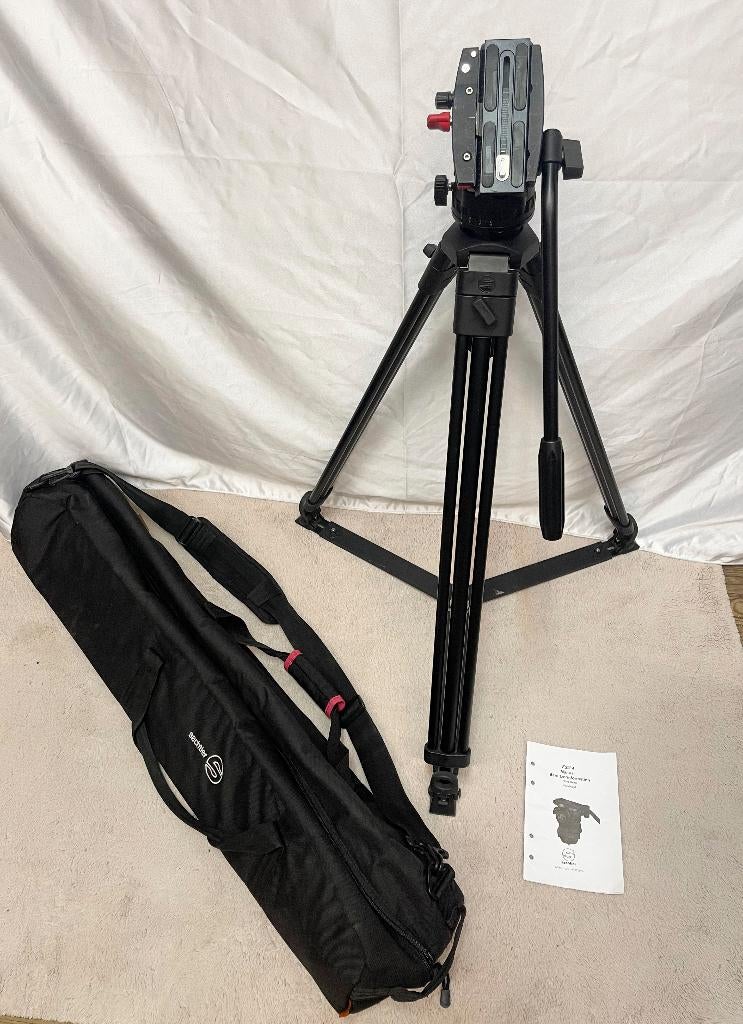 SACHTLER professionele statief met SACHTLER FSB 4 kop, Audio, Tv en Foto, Fotografie | Statieven en Balhoofden, N, N, Zo goed als nieuw