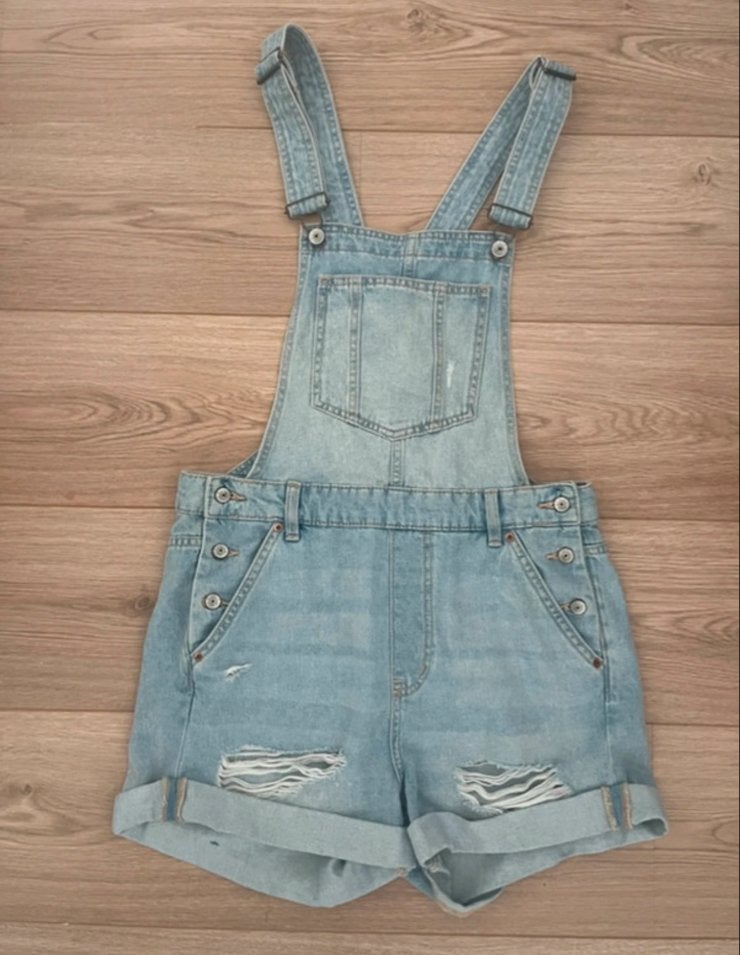H&M korte tuinbroek spijkerbroek maat 36, Kort, Blauw, Ophalen of Verzenden, Maat 36 (S)