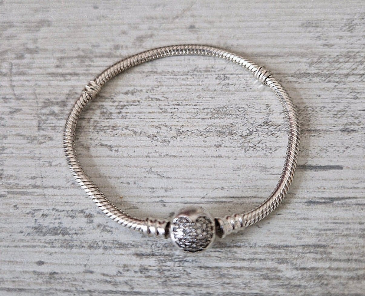 Pandora Armband 18cm, Sieraden, Tassen en Uiterlijk, Armbanden, Ophalen, Zo goed als nieuw, Met bedels of kralen, Zilver