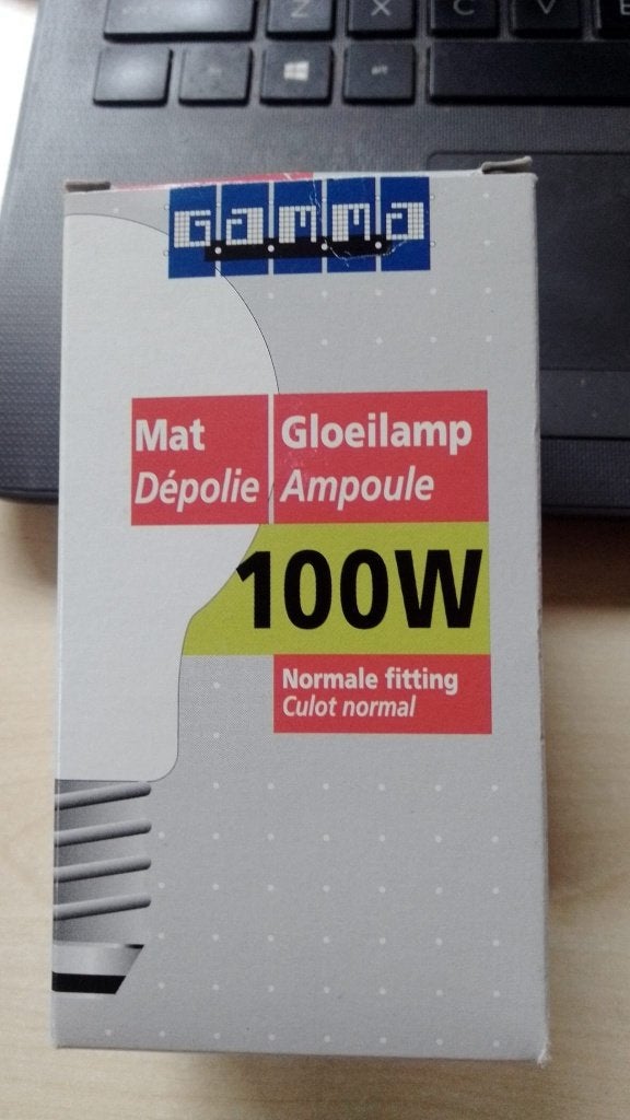 hele velle lamp fitting 100 watt nieuw in doosje, Gloeilamp, 60 watt of meer, Nieuw, E27 (groot)