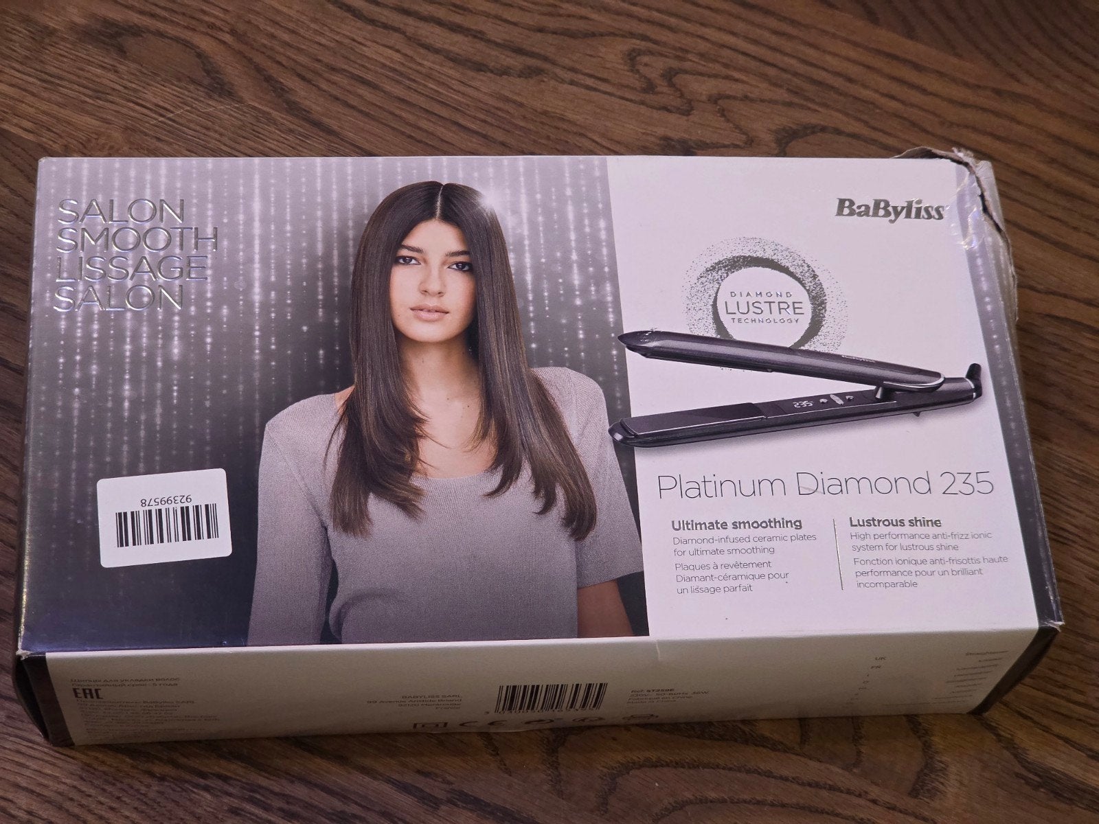Babyliss Platinum Diamond 235 Stijltang, Ophalen of Verzenden, Nieuw, Krultang of Stijltang