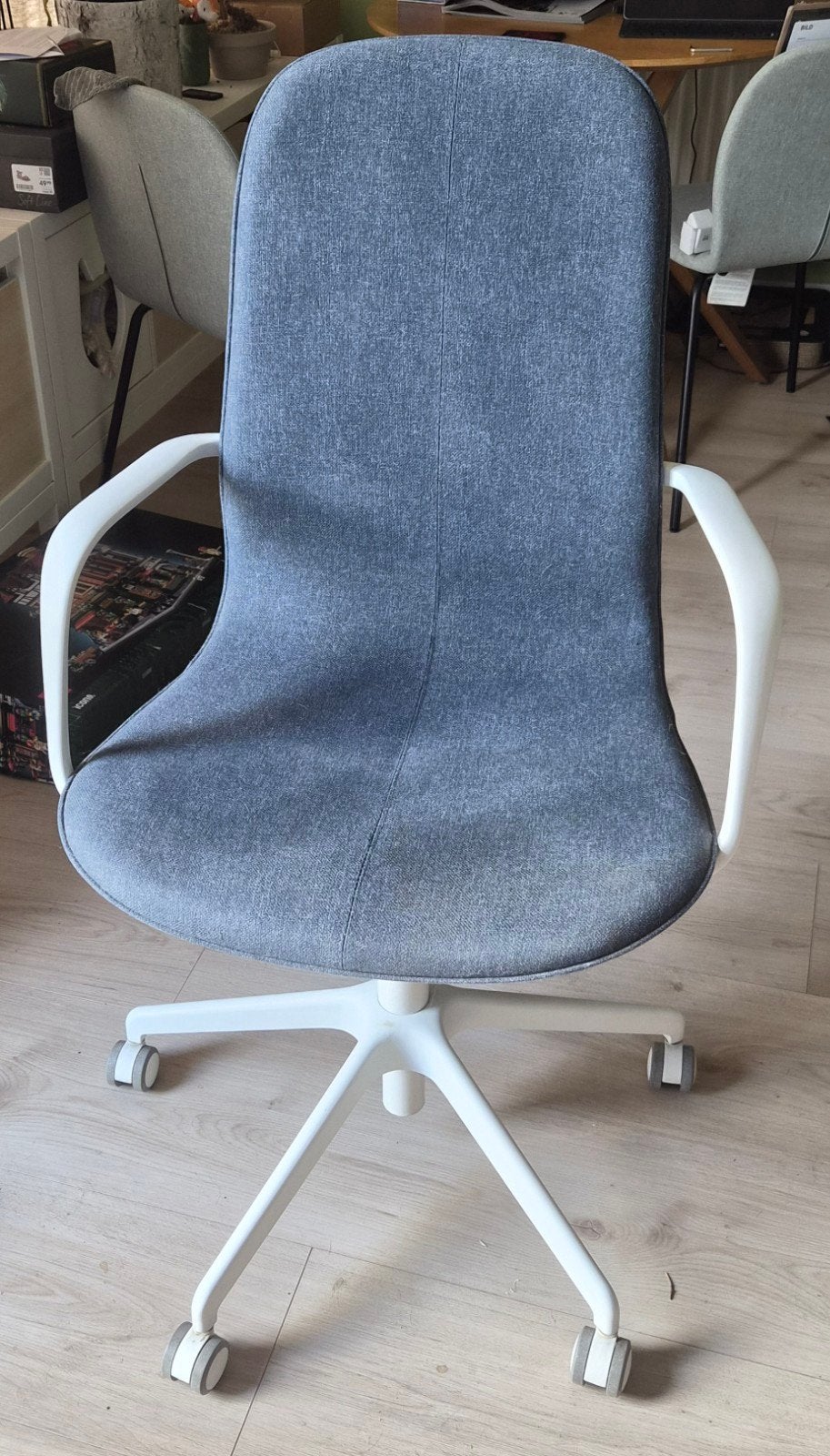 Bureaustoel ikea langfjall, Ophalen, Gebruikt, Blauw, Bureaustoel