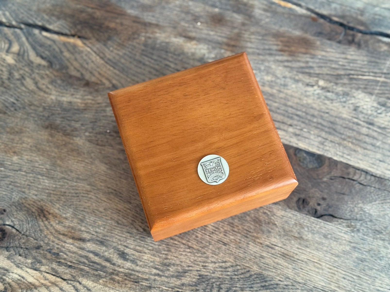 Zenith houten horloge box, Ophalen of Verzenden, Zo goed als nieuw