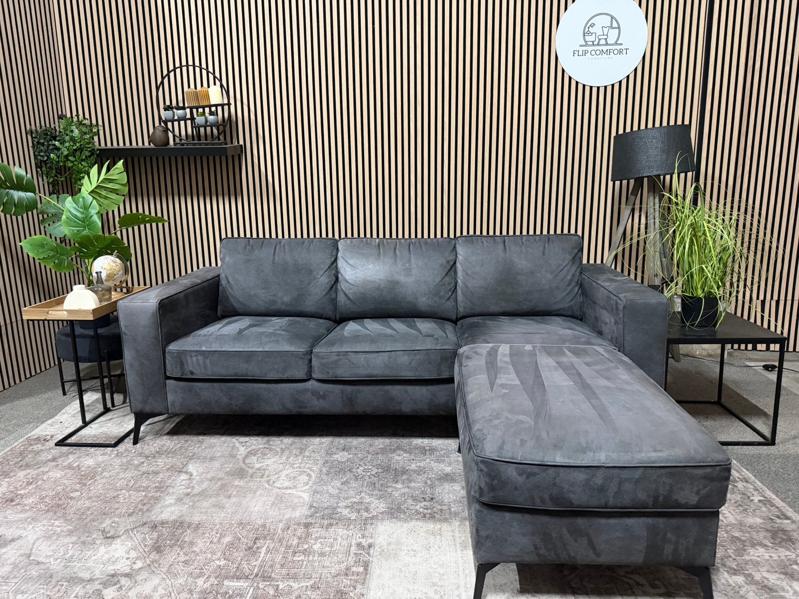 “GRATIS LEVERING” Gave 3 zitter + hocker! 210cm, 125 tot 150 cm, Verzenden, Hoekbank, Zo goed als nieuw