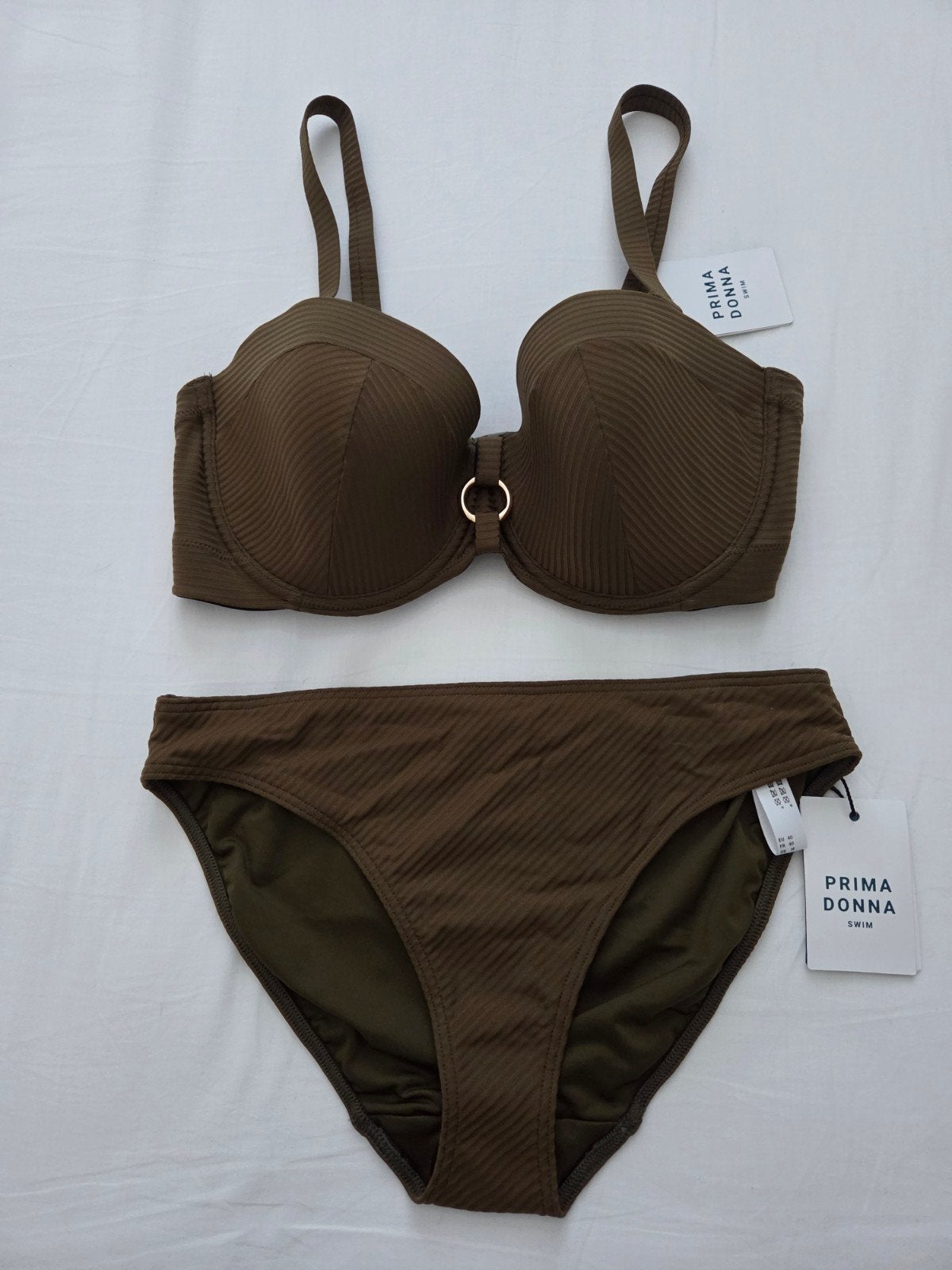 Nieuwe Prima Donna bikini olijfbruin, Ophalen, Bruin, Nieuw, Bikini