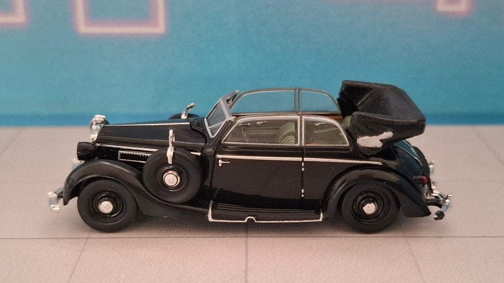 Ricko 1:87 Horch 930V Cabriolet zwart, Ophalen of Verzenden, Gebruikt, Auto, Overige merken