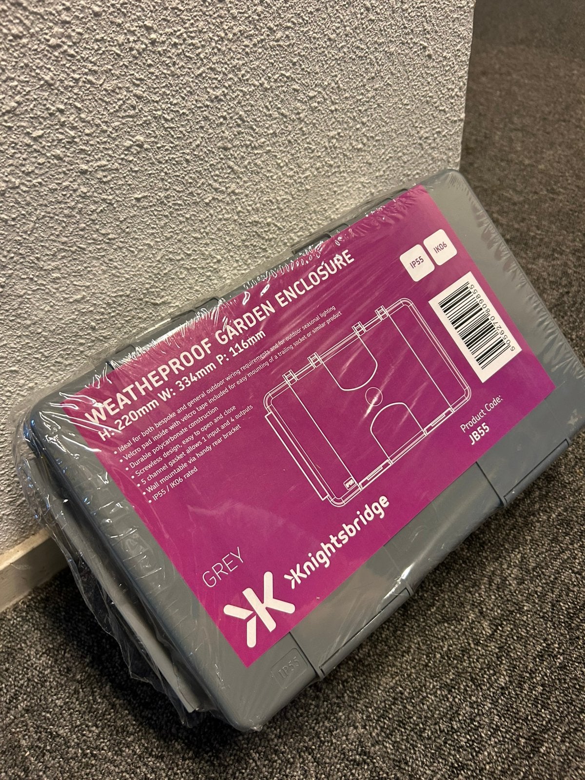 Knightsbridge JB55 Weatherproof lasdoos/elektrs box nieuw, Ophalen, Nieuw