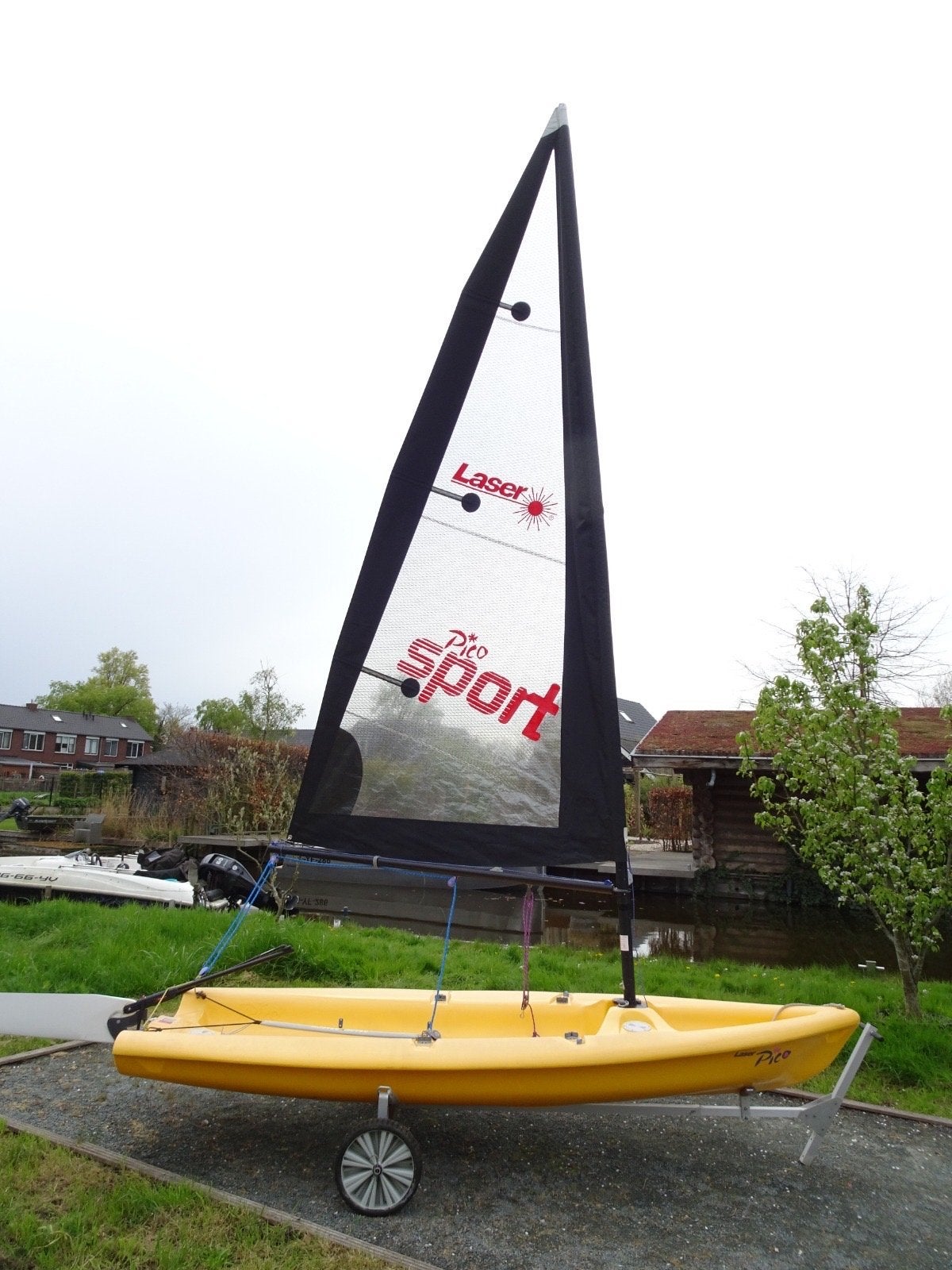 Laser Pico Zeilboot - Zeer Goede Staat, Compleet met Trailer, Watersport en Boten, Ophalen, Gebruikt, Laser, Dekzeil