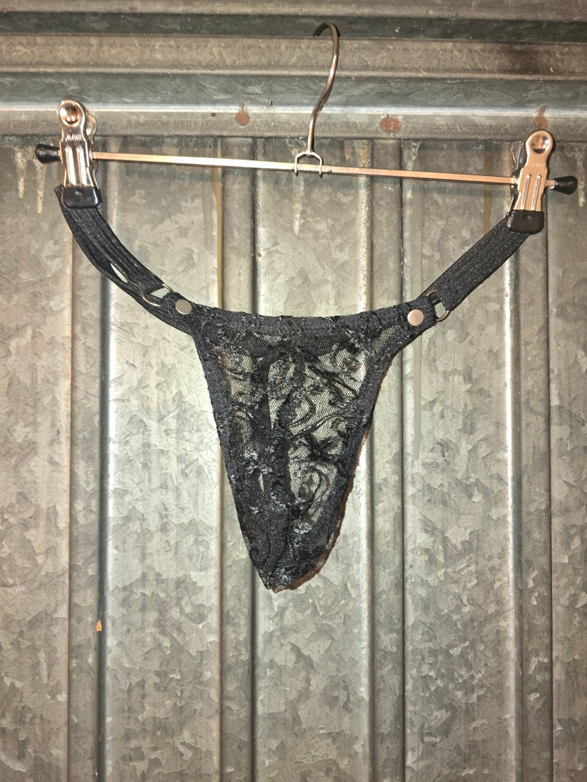 Zwarte transparante string, Kleding | Heren, Ondergoed, Zwart, Verzenden