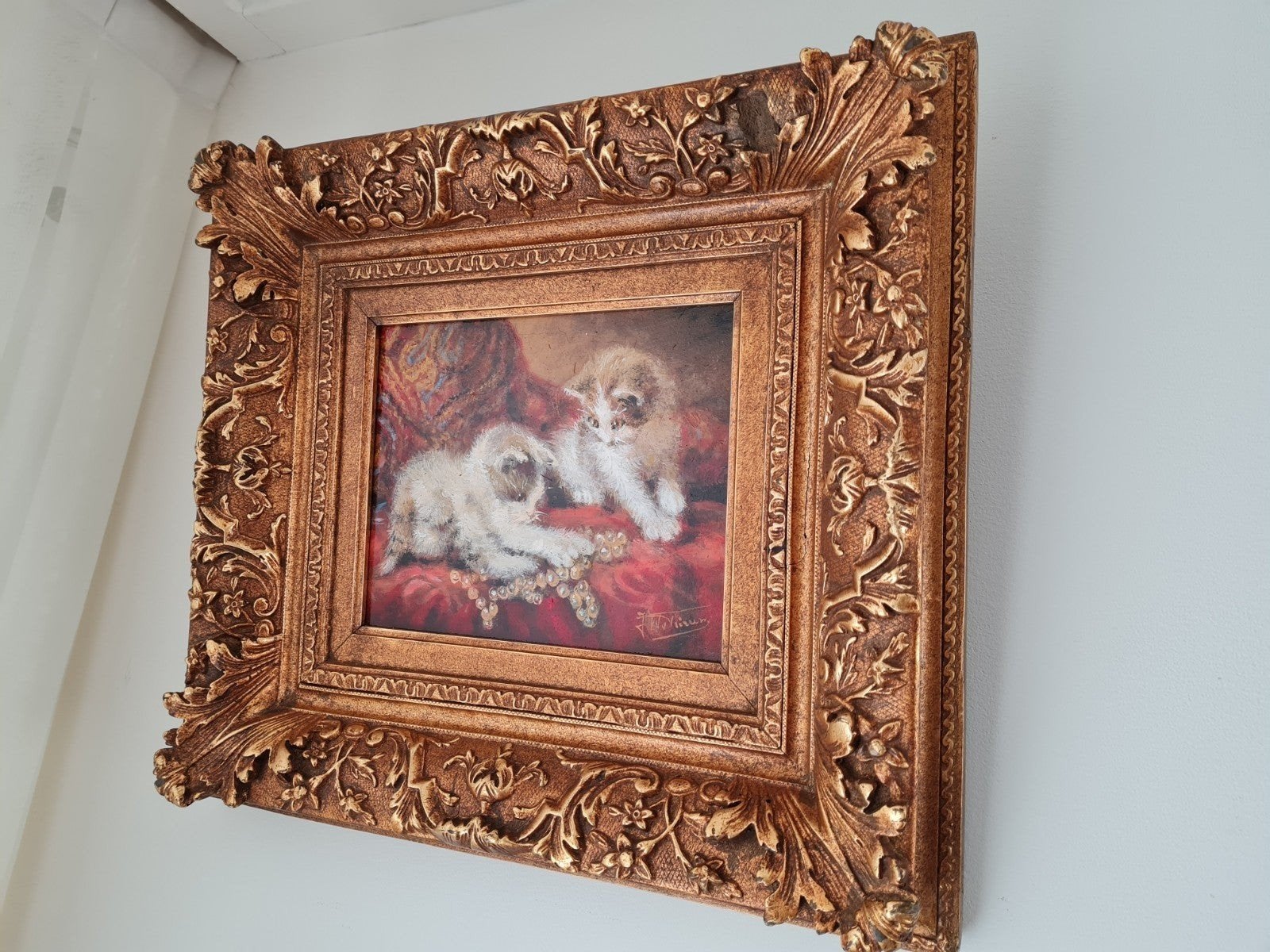 Poezen schilderij van trirum, Antiek en Kunst, Ophalen