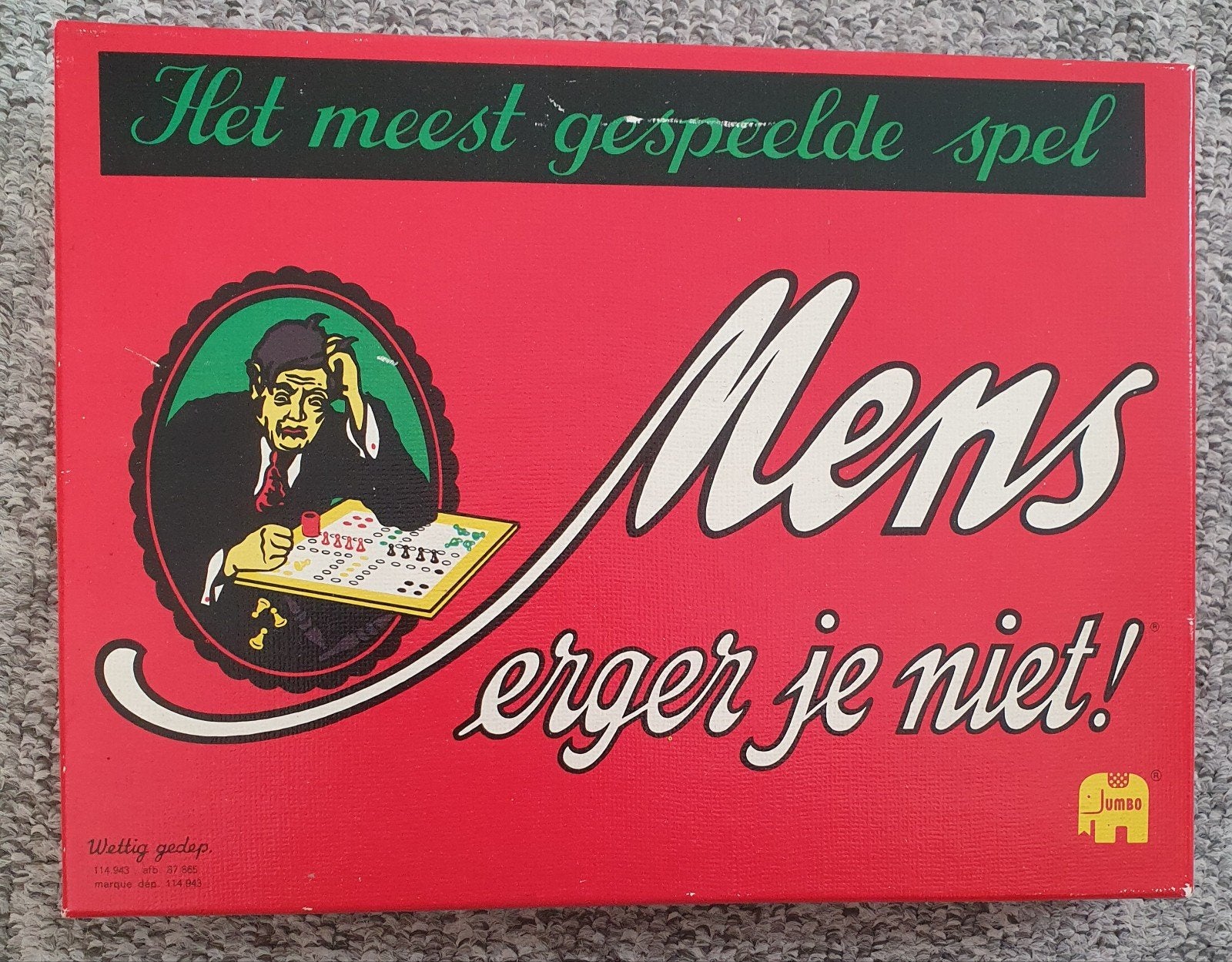 Spel: Mens erger je niet!, Hobby en Vrije tijd, Een of twee spelers, Ophalen of Verzenden, Gebruikt, Jumbo