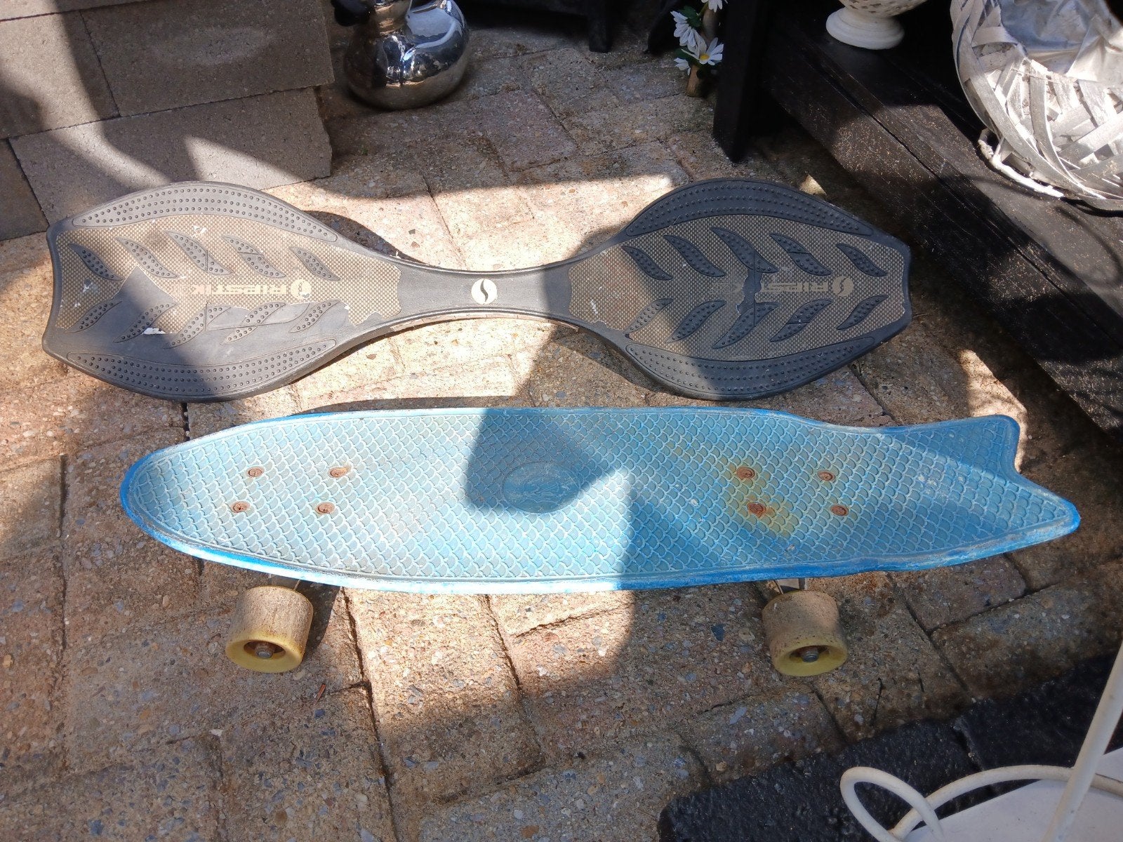 Gratis op te halen: Waveboard en Skateboard, Ophalen of Verzenden, Gebruikt, Waveboard