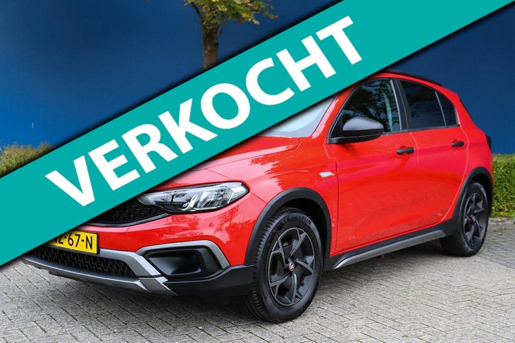 Fiat Tipo Cross 1.0 City Cross - Trekhaak, Auto's, Fiat, Voorwielaandrijving, Stof, Gebruikt, 4 stoelen
