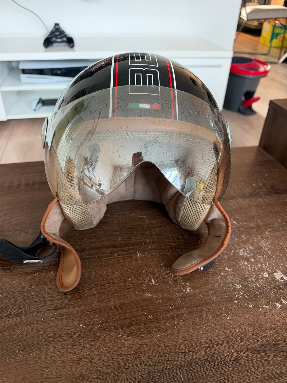 Motorhelm met vizier - BEBE design, Motoren, Ophalen of Verzenden, Tweedehands, Heren, Overige typen