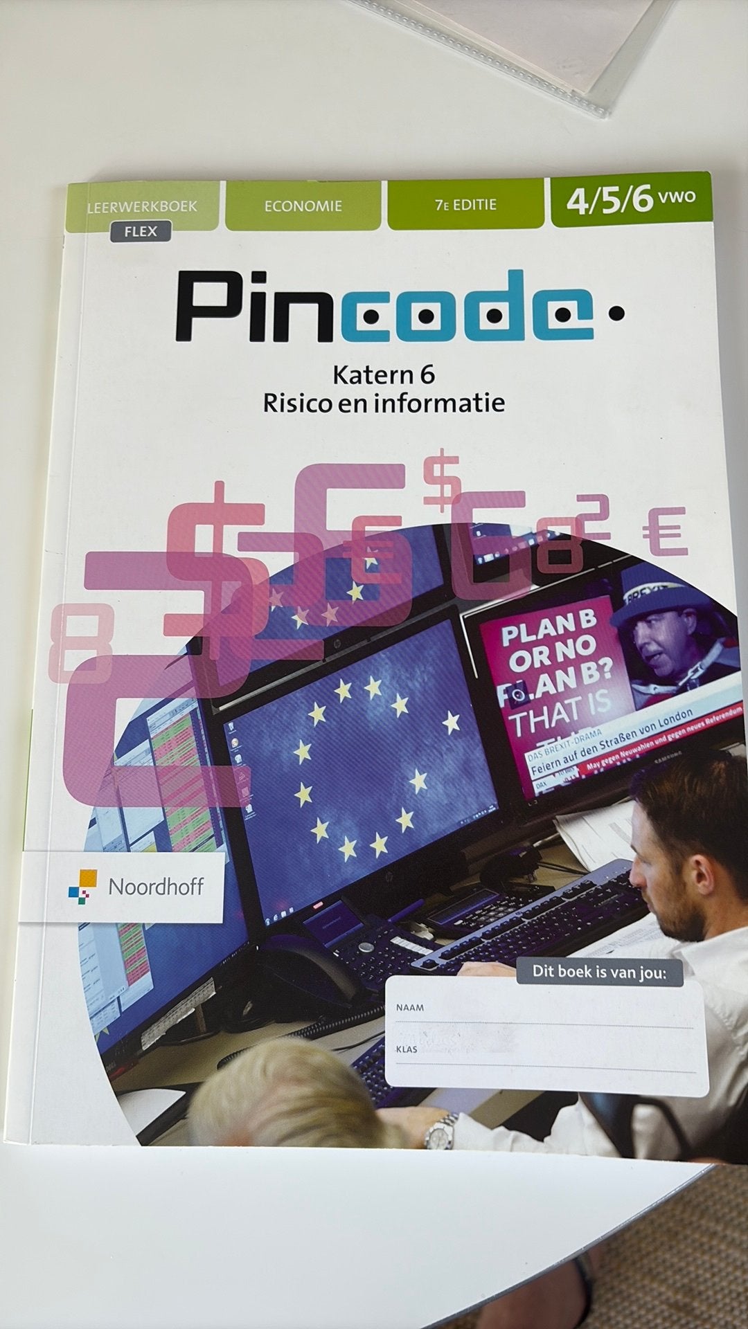 Pincode ed. 7.0 FLEX 5 vwo katern 6, isbn 9789001753764, VWO, Noordhoff, Economie, Ophalen of Verzenden
