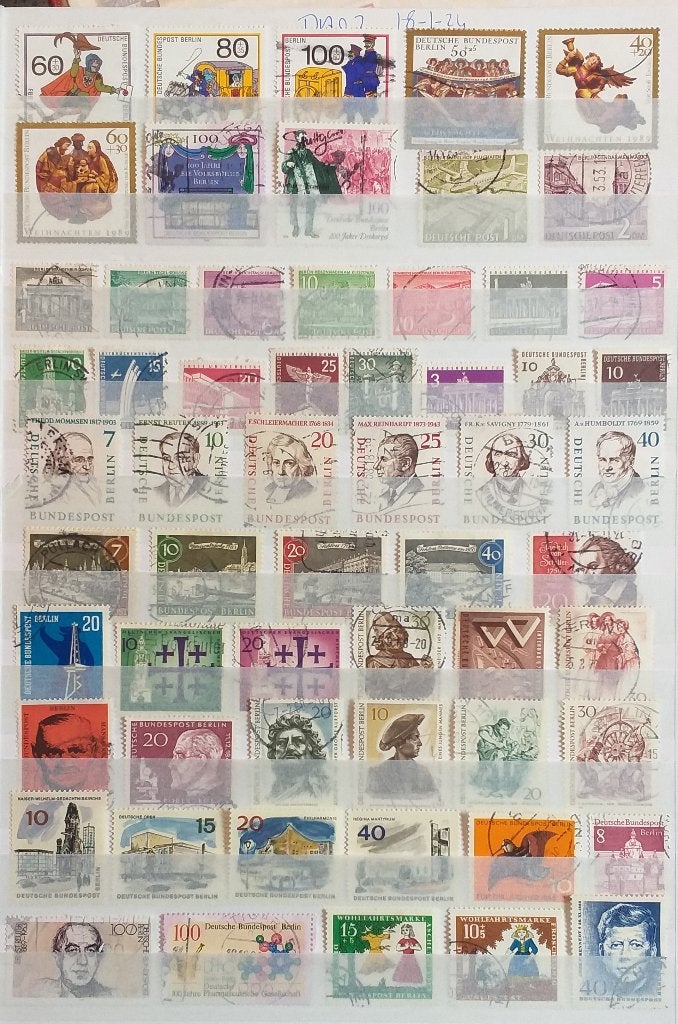 POSTZEGELS DUITSLAND BERLIN GESTEMPELD, Verzenden, Na 1940, Gestempeld