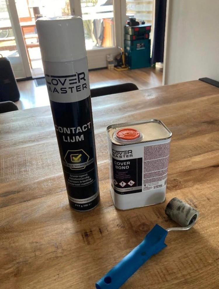 EPDM contactlijm & Coverbond lijm (beide aangebroken)., Doe-het-zelf en Verbouw, Dakpannen en Dakbedekking, Overige materialen