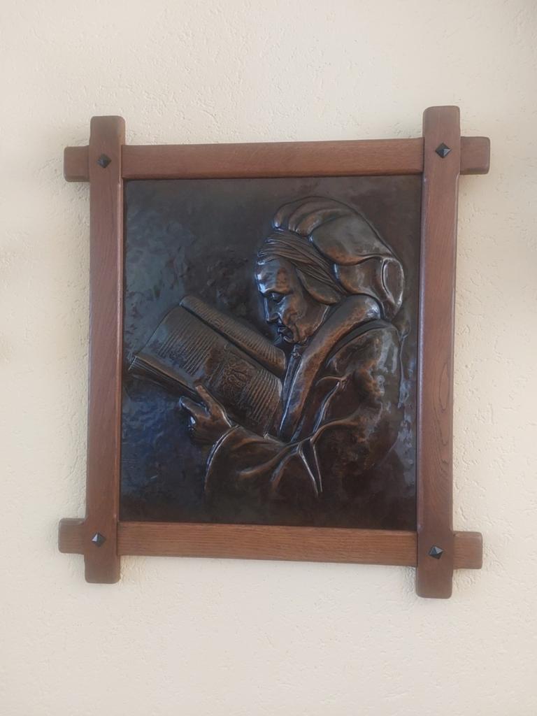Antiek koperen schilderij, Ophalen of Verzenden