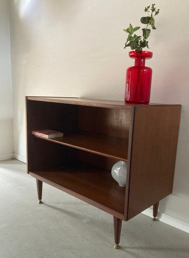 Midcentury vintage teak kastje, Huis en Inrichting, Teakhout, X, Minder dan 100 cm, 25 tot 50 cm