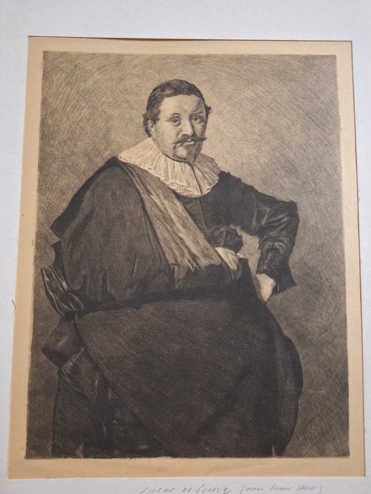 Edelman van Willem Steelink - Lucas de Clercq, Antiek en Kunst, 1800 - 1899, Ets, Portret, Ophalen of Verzenden