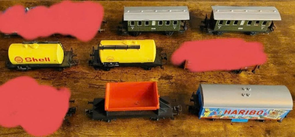 Marklin 6x wagons rijtuigen h0, Hobby en Vrije tijd, Wisselstroom, Gebruikt, Wagon, Ophalen of Verzenden