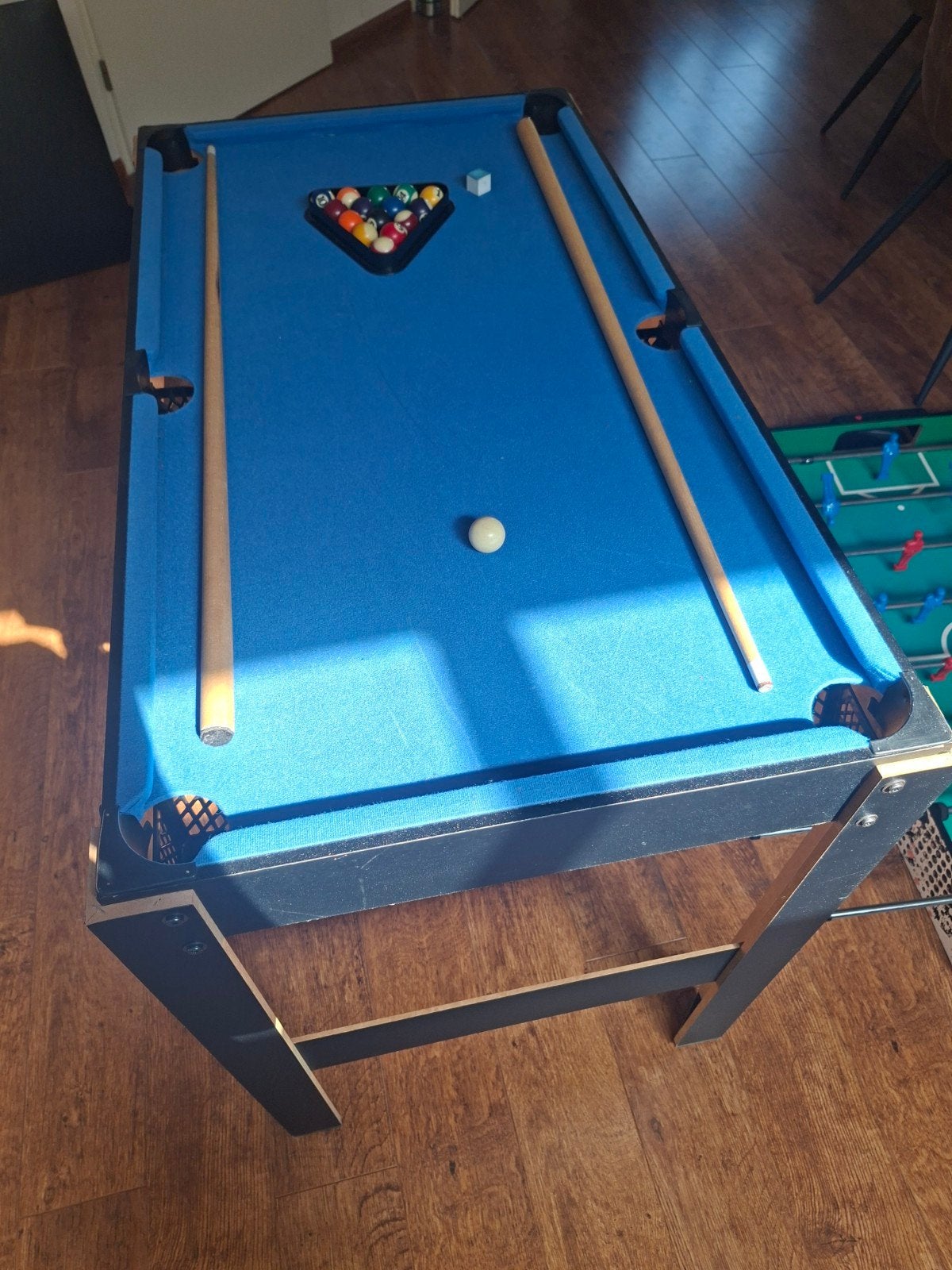 Biljard/voetbaltafel, Sport en Fitness, Biljarten en Poolen, Ophalen, Pooltafel