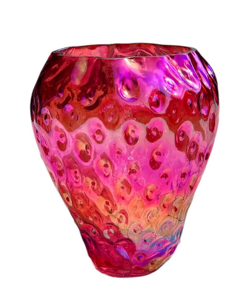 Aardbeien vaas groot, Overige kleuren, Nieuw, Ophalen of Verzenden, Glas