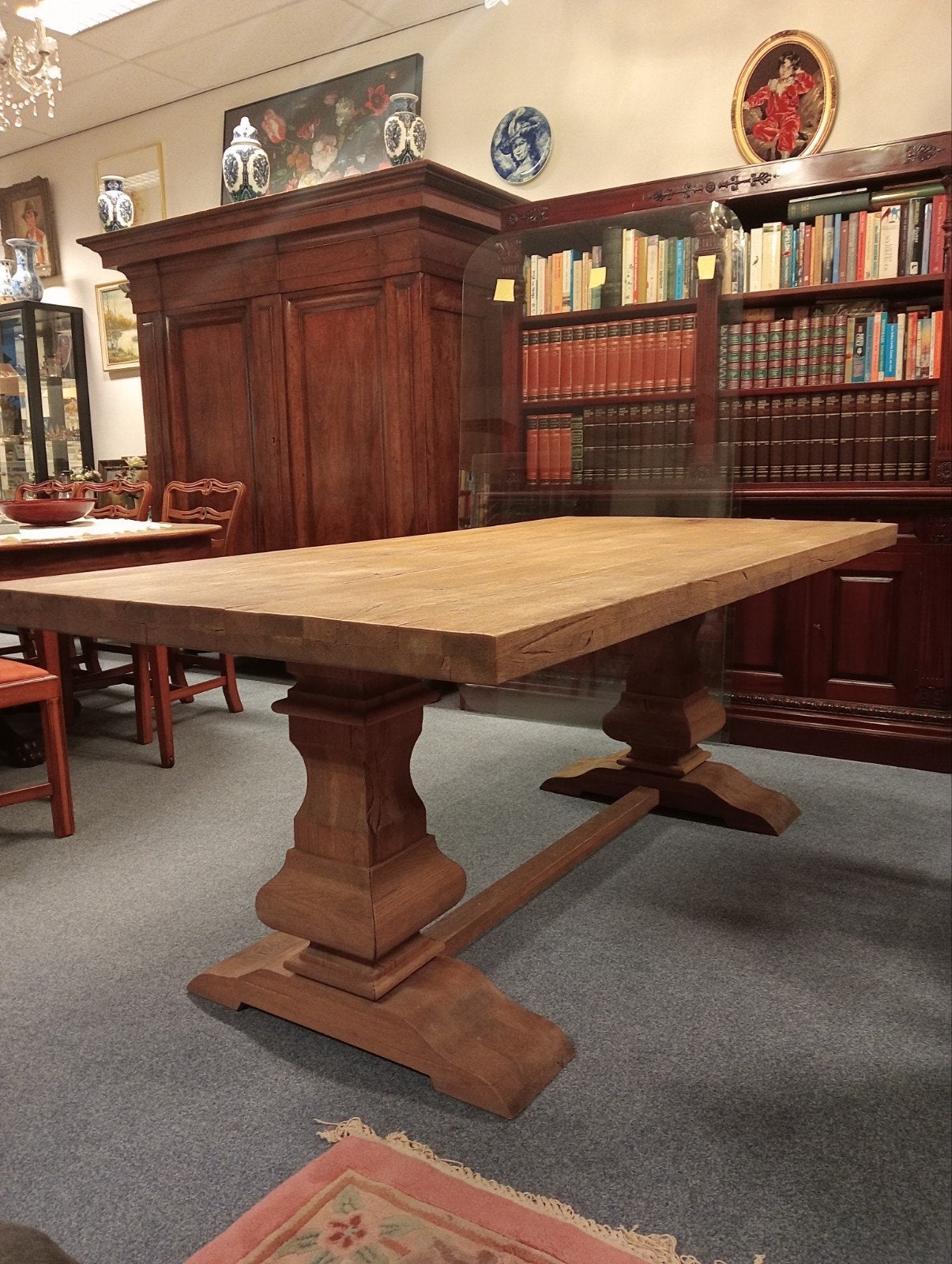 Klooster Tafel Massief Eikenhout in Nieuwstaat, EU, Klooster tafel massief eikenhout, EU, Eikenhout
