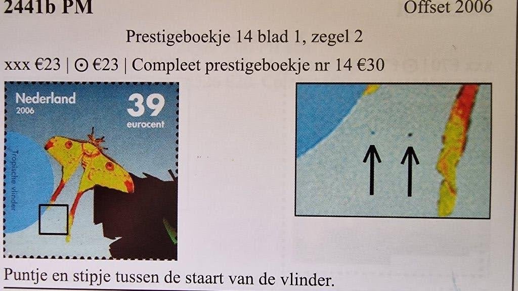 Plaatfout 2441b PM in Prestigeboekje 14 (PR14) - Postfris, Ophalen of Verzenden, Na 1940, Postfris
