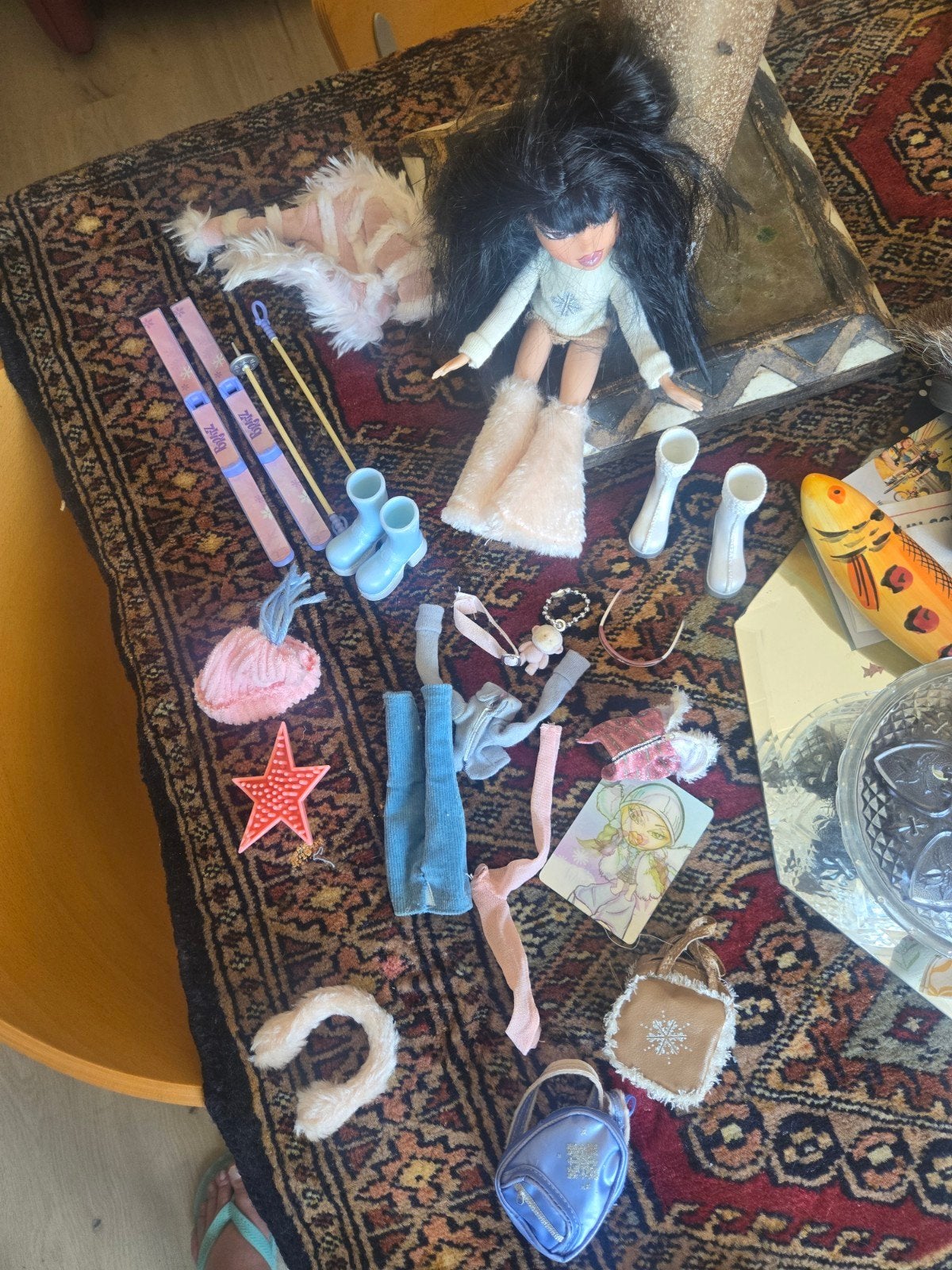 Bratz Wintertime Wonderland Jade pop met accessoires, Ophalen of Verzenden, Zo goed als nieuw, Overige typen