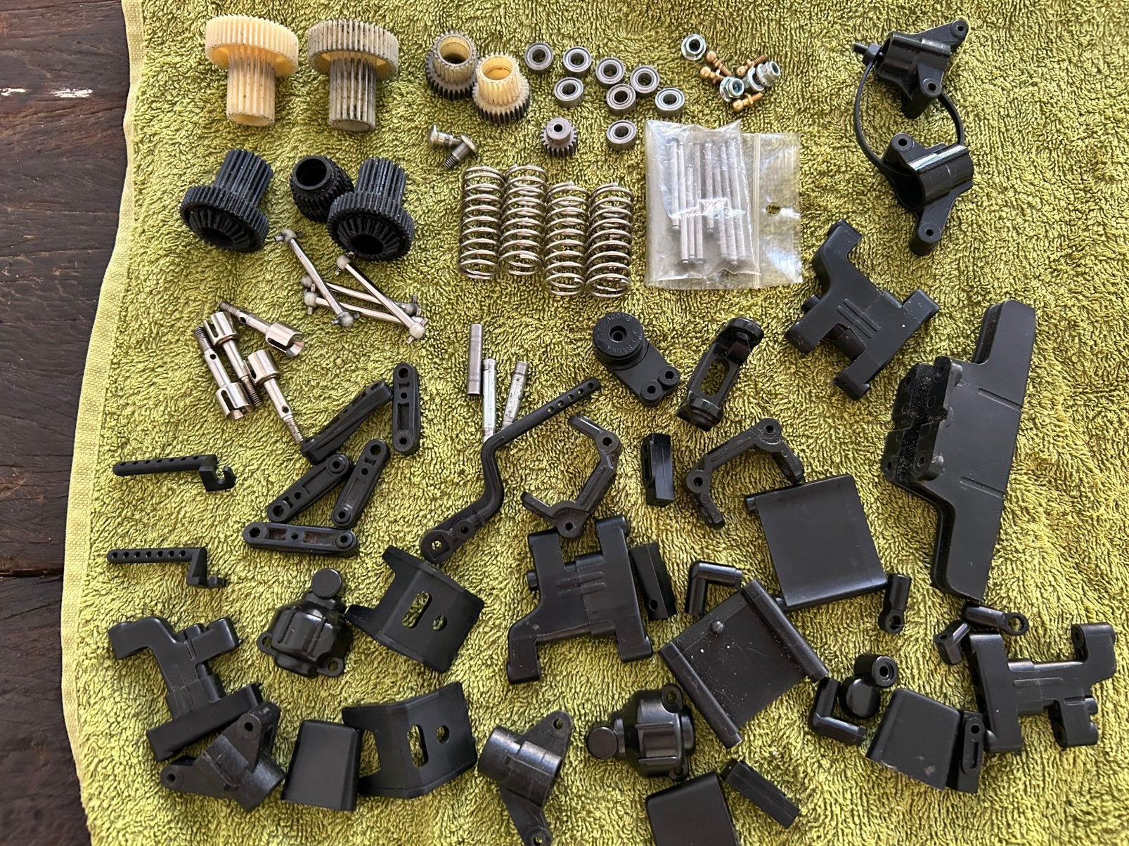Tamiya 1/10 RC onderdelen TL01 TL01B vintage oud, Elektro, Ophalen of Verzenden, Zo goed als nieuw, Schaal 1:10
