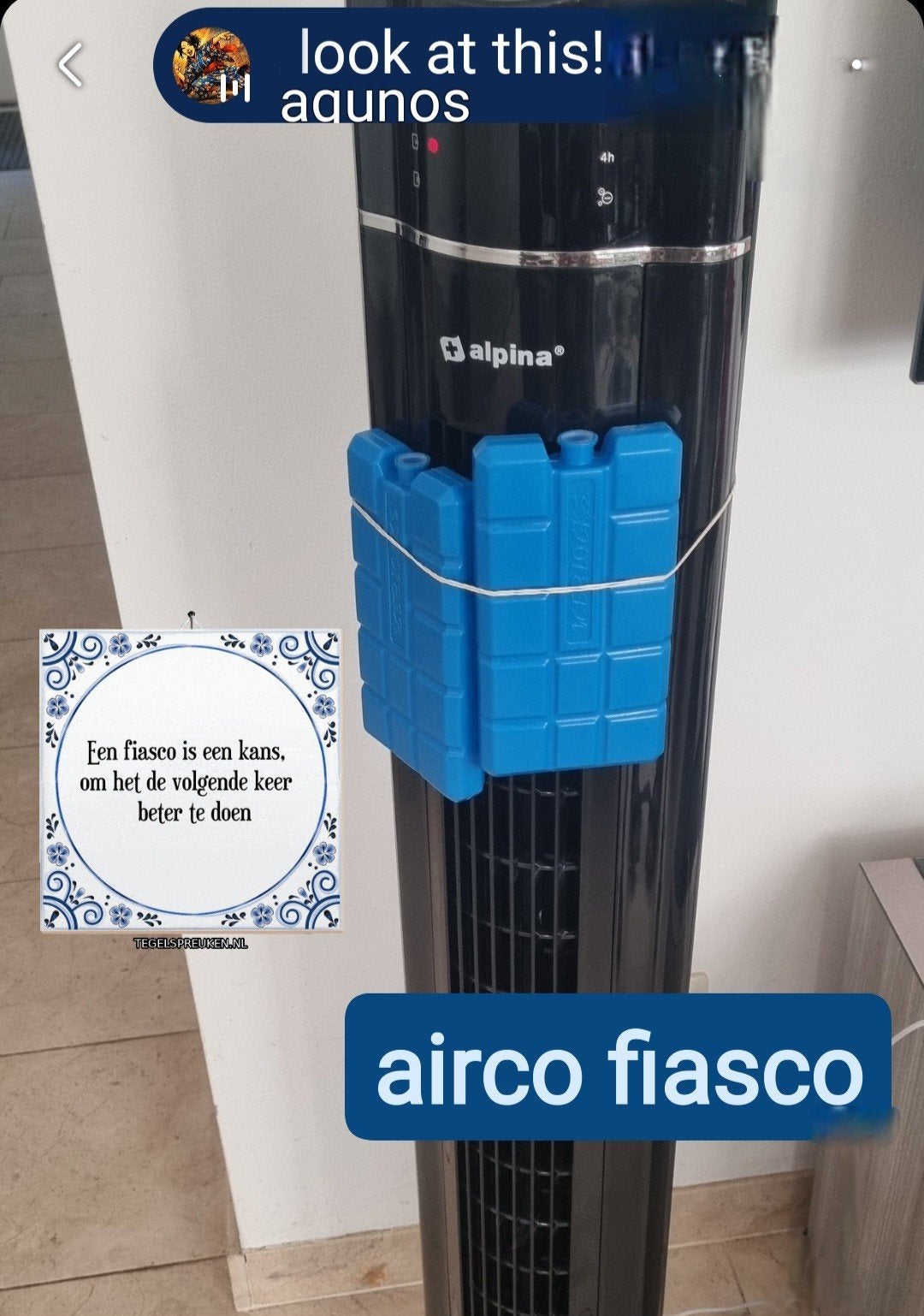 airco, Nieuw, 3 snelheden of meer, Ophalen of Verzenden, Afstandsbediening
