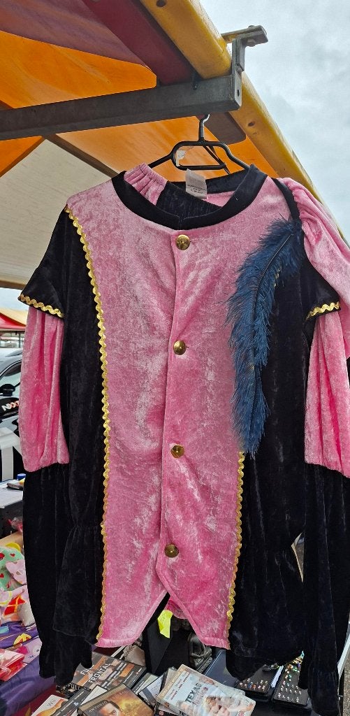Roze pietenkostuum maat M/L, Ophalen of Verzenden, Gebruikt
