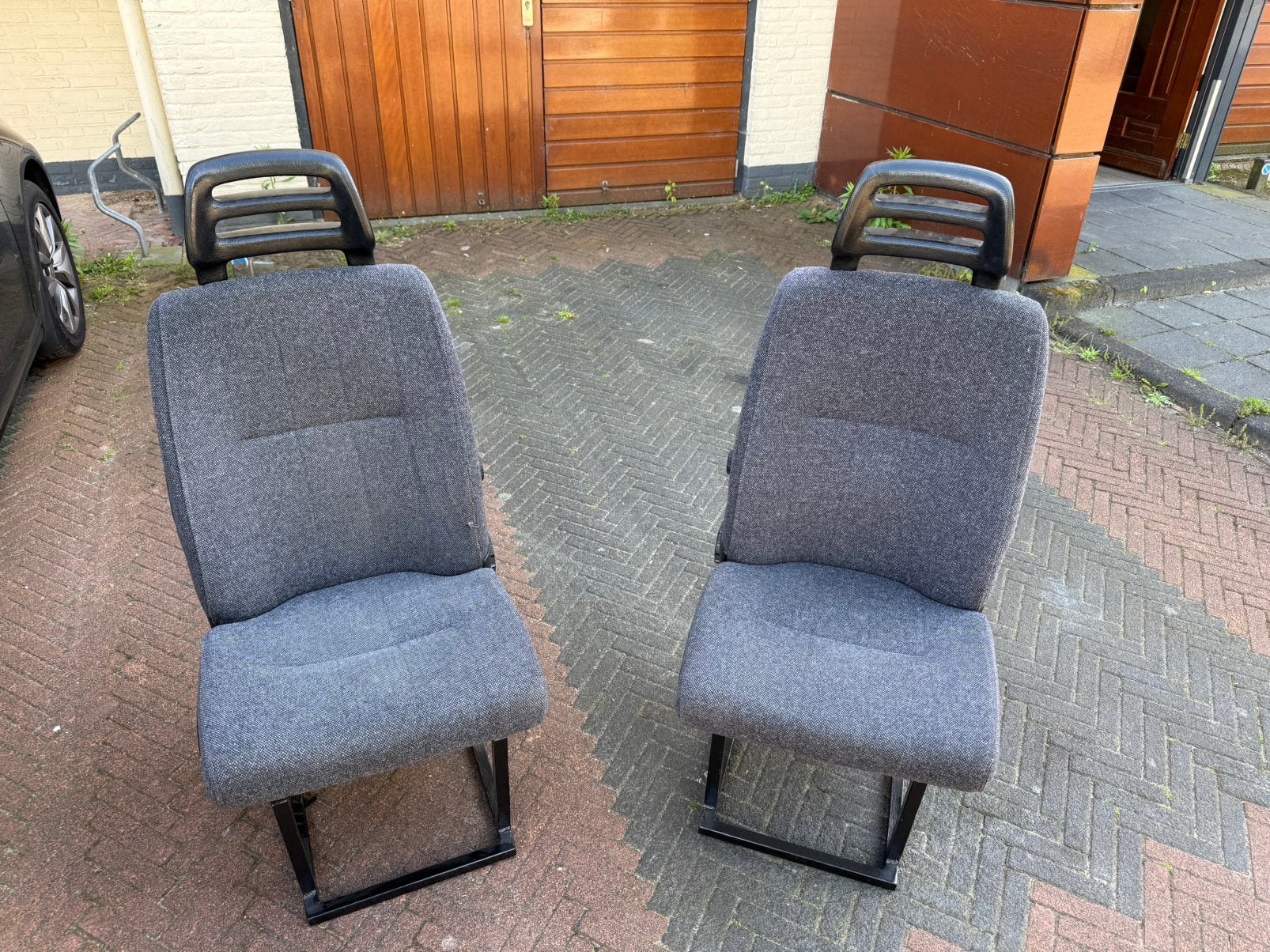 Volvo 240 stoelen op frame, Ophalen