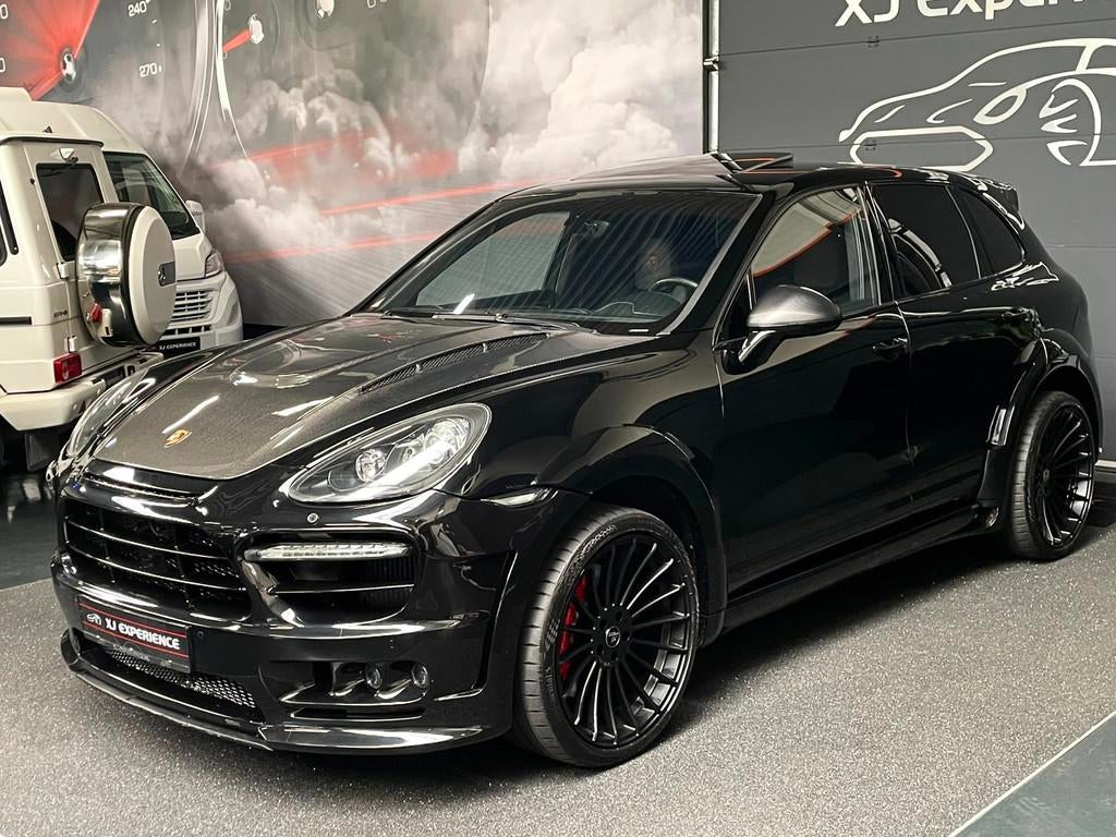 Porsche Cayenne 4.8 Turbo HAMANN Fi UITLAAT GLASDAK CARBON 2, Automaat, 501 pk, 138 €/maand, Leder