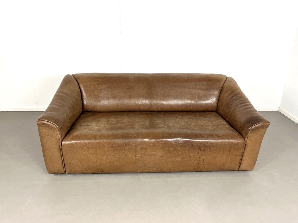 vintage design DS-47 De Sede 3-zitsbank, Zwitserland 1970, Ophalen, Gebruikt, 150 tot 200 cm, Tweepersoons