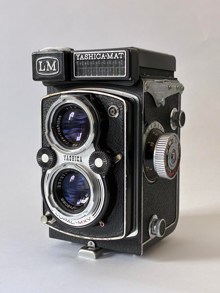 Yashica Mat LM TLR met Yashinon 80mm f/3.5, Audio, Tv en Foto, Fotocamera's Analoog, Ophalen of Verzenden, Gebruikt, Spiegelreflex
