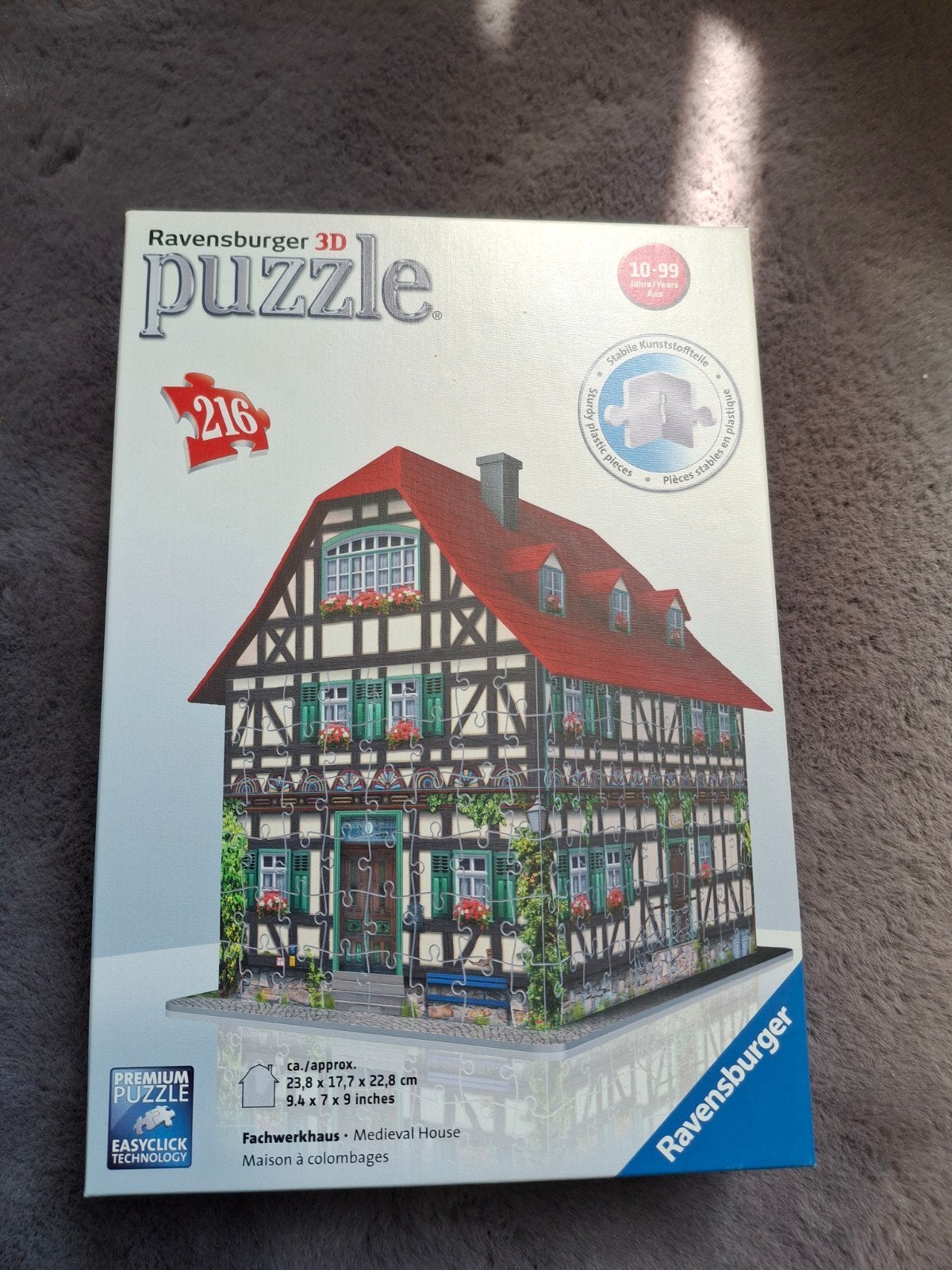 Ravensburger 3D Puzzel Vakwerkhuis - Zo goed als nieuw, Ophalen, Minder dan 500 stukjes, Zo goed als nieuw, Rubik's of 3D-puzzel