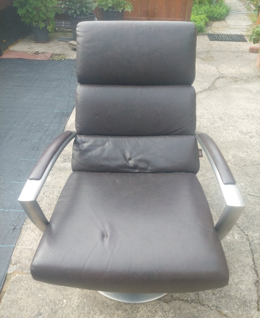 relaxfauteuil te koop, Ophalen, Gebruikt, Minder dan 75 cm, Leer