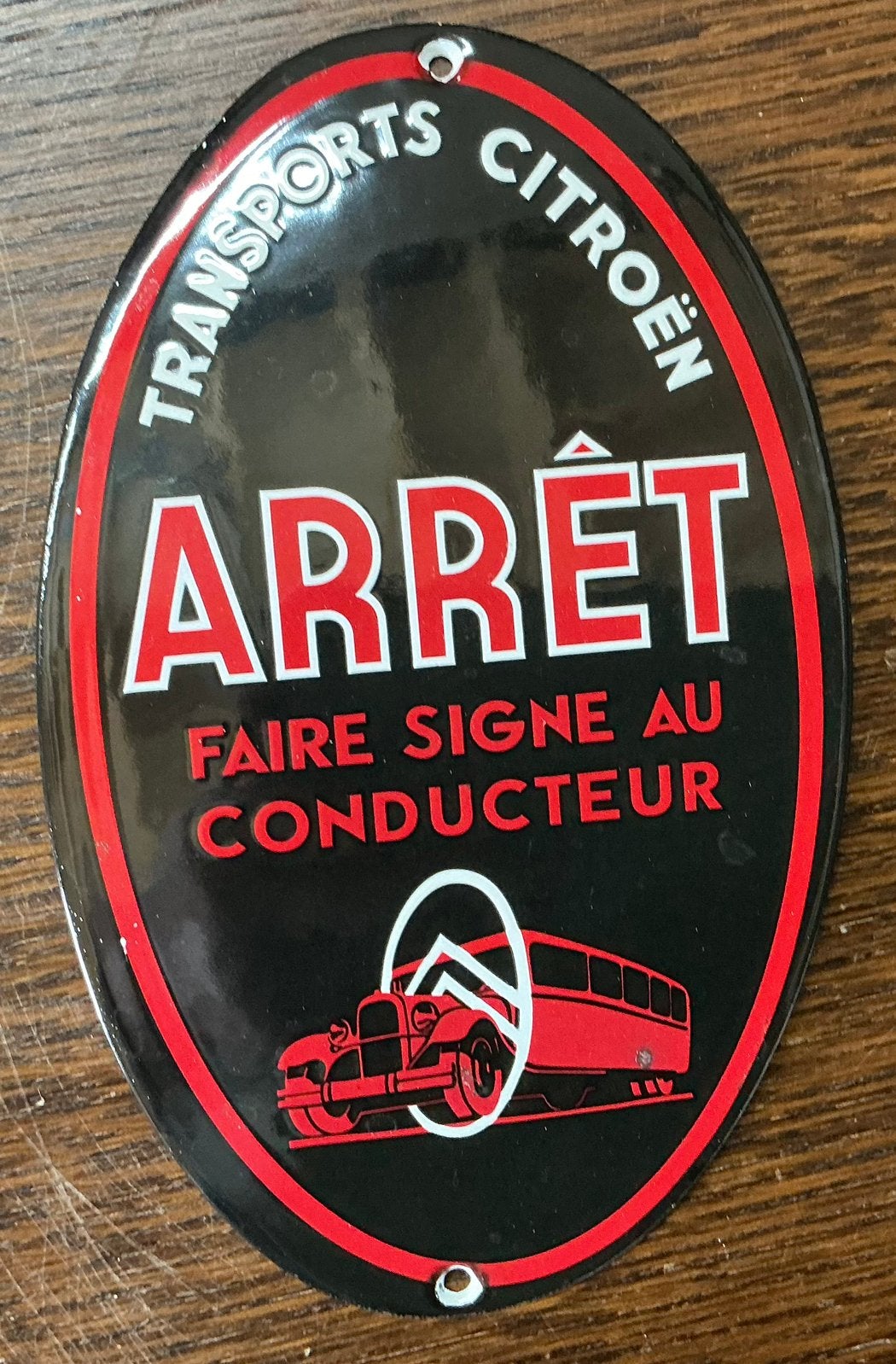 Emaille deurpostje CITROEN, Verzamelen, Ophalen of Verzenden, Gebruikt, Reclamebord